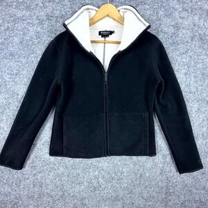 Vintage Barrage Authentic Jacket Womens Small Black Fleece Lined Full Zip